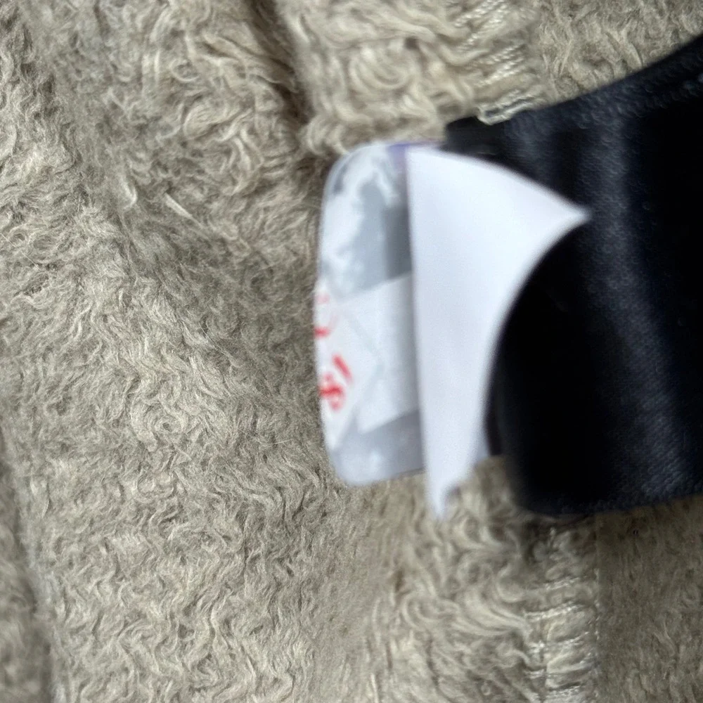 The North Face Osito Jacket Womens Teddy Fleece Full Zip L Beige Outdoor Layer‎